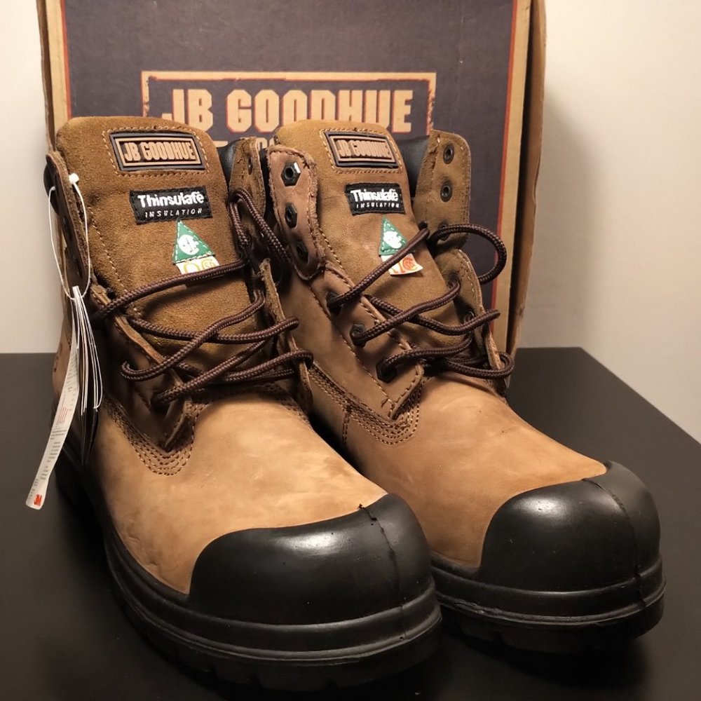 JB Goodhue Sabre Men's 6" Work Boots Size 11 2E - New